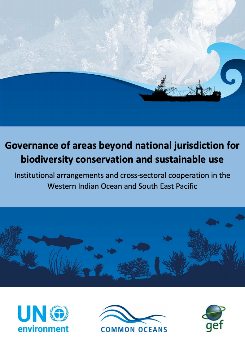 Governance of areas beyond national jurisdiction for biodiversity conservation and sustainable use: Institutional arrangements and cross-sectoral cooperation in the Western Indian Ocean and South East Pacific